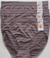 Jockey Matte  Shine Hipster Pantie 3 Pack Style 001307 Size 9 XXL NWT MSRP 30