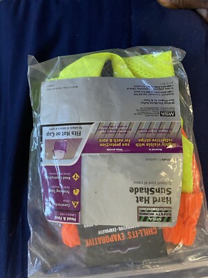 FX SAFETY HARD HAT NECK SHIELD HELMET SUN SHADE HI VIS REFLECTIVE STRIPE