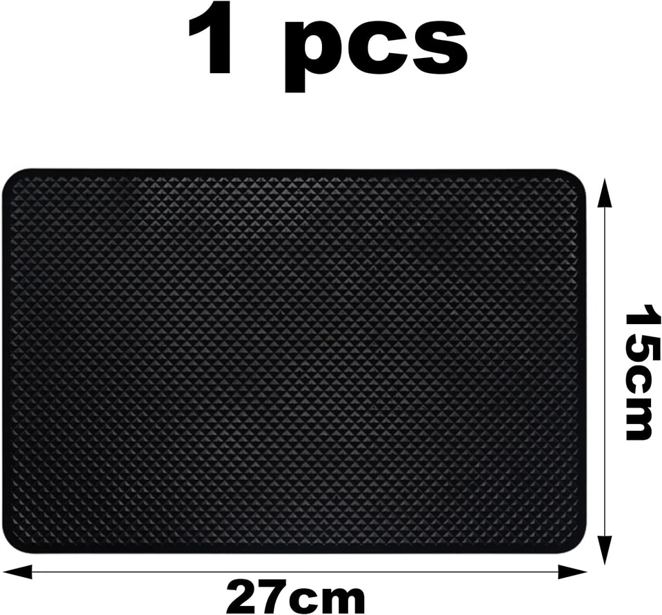 Tappetino Antiscivolo 27x15Cm per Cruscotto Auto Macchina per Telefono, Occhiali - Immagine 2 di 4
