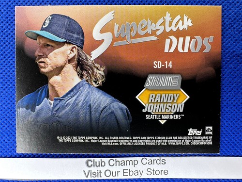 2021 SD-14 Griffey-Johnson Topps Stadium Club Super Star Duos Mariners - Picture 2 of 2