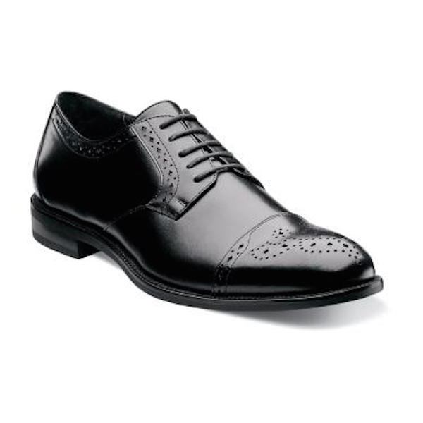 Men's Stacy Adams Dress Shoes GRANVILLE 24988 Black Cap Toe Oxford Lace