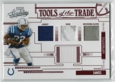 2005 Absolute Tools of the Trade Material Triple Red #31 Edgerrin James #’d 7/50