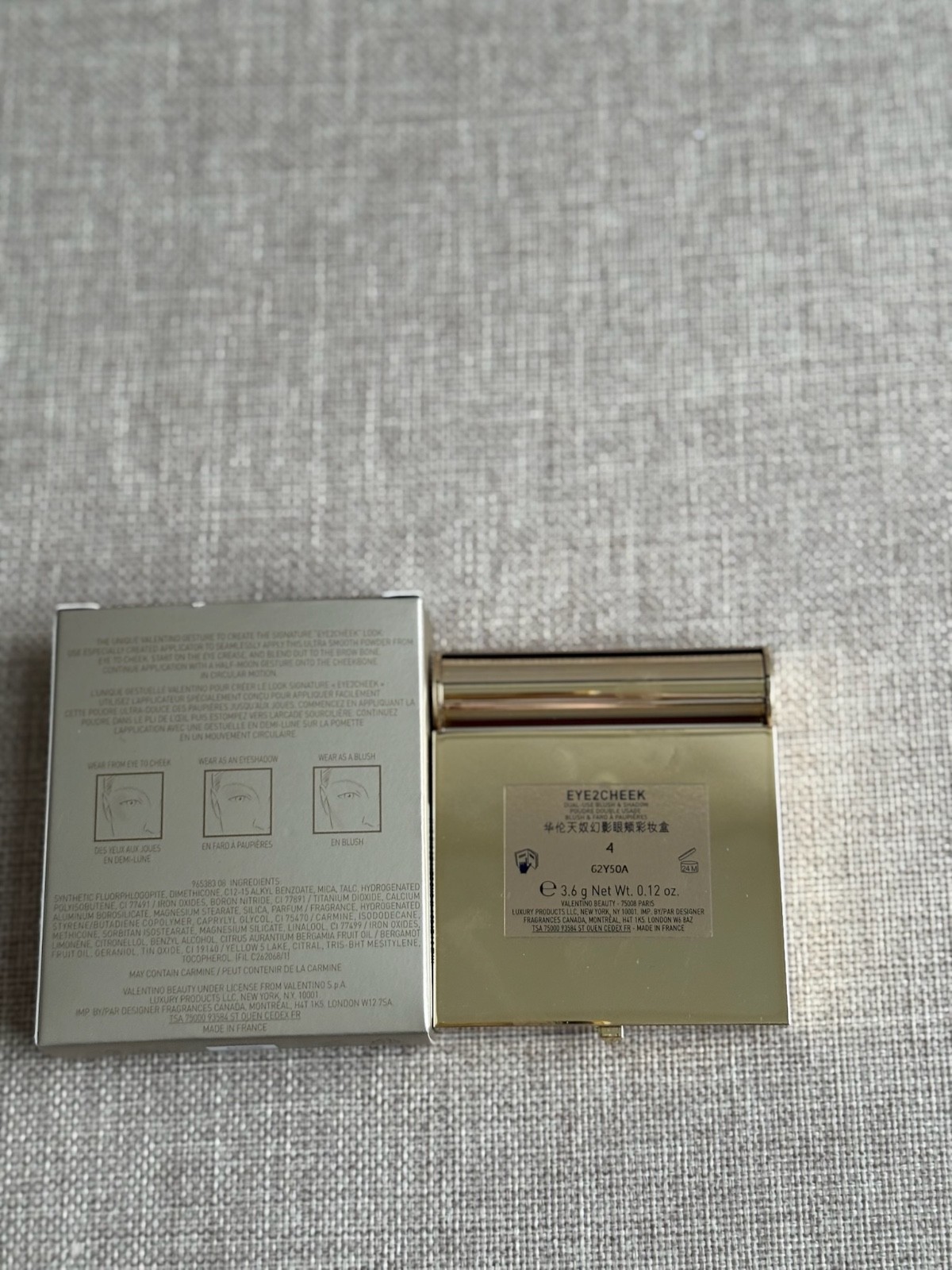 Valentino Eye2Cheek Dual-Use Blush & Eyeshadow The Gold in 04 thumbnail 2