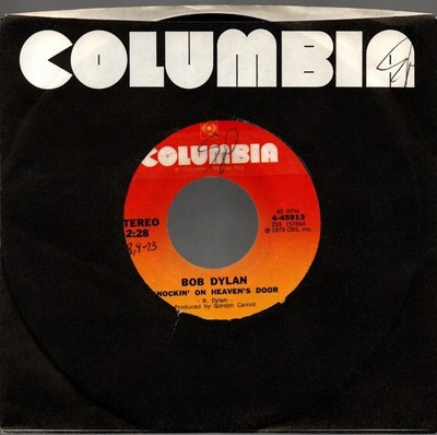 BOB DYLAN-KNOCKIN ON HEAVEN'S DOOR/TURKEY-COLUMBIA 45 NM