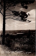 1942, View from Pine Mountain, IRON MOUNTAIN, Michigan Real Photo Postcard