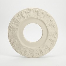 Deckenrosette Ornamentiert Stuckrosette &Uuml;berstreichbar f&uuml;r Wohnzimmer, Flur