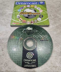 Sega Dreamcast European Super League Game DISC & MANUAL ONLY