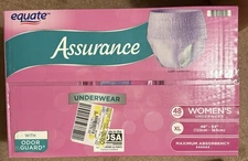Assurance Incontinence Protective Underwear for Women - XL, 48 Count