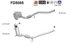 DPF Rußpartikelfilter Dieselpartikelfilter AS FD5085 Cordierit für VW CC B7 358