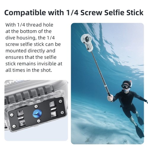 Hard Invisible Dive Case for Insta360 X5 Action Camera Accessories - Picture 3 of 11