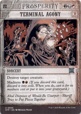 Terminal Agony Outlaws of Thunder Junction: Breaking News Magic MTG NM
