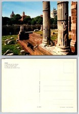 Roman Forum Rome Italy Ancient Ruins Columns Vintage Postcard Fotocolor