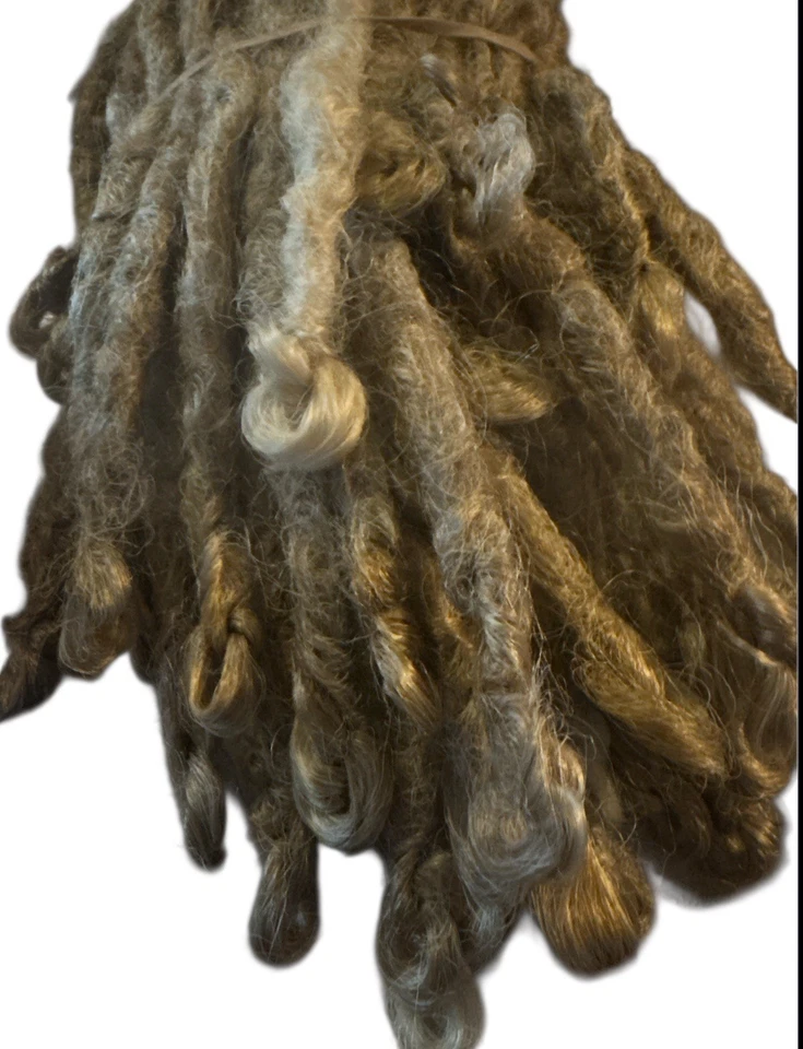 Volumen Dread Lock Kanekalon 18” (c) rubio y trigo marrón nuevo en paquete Foto 3 de 4