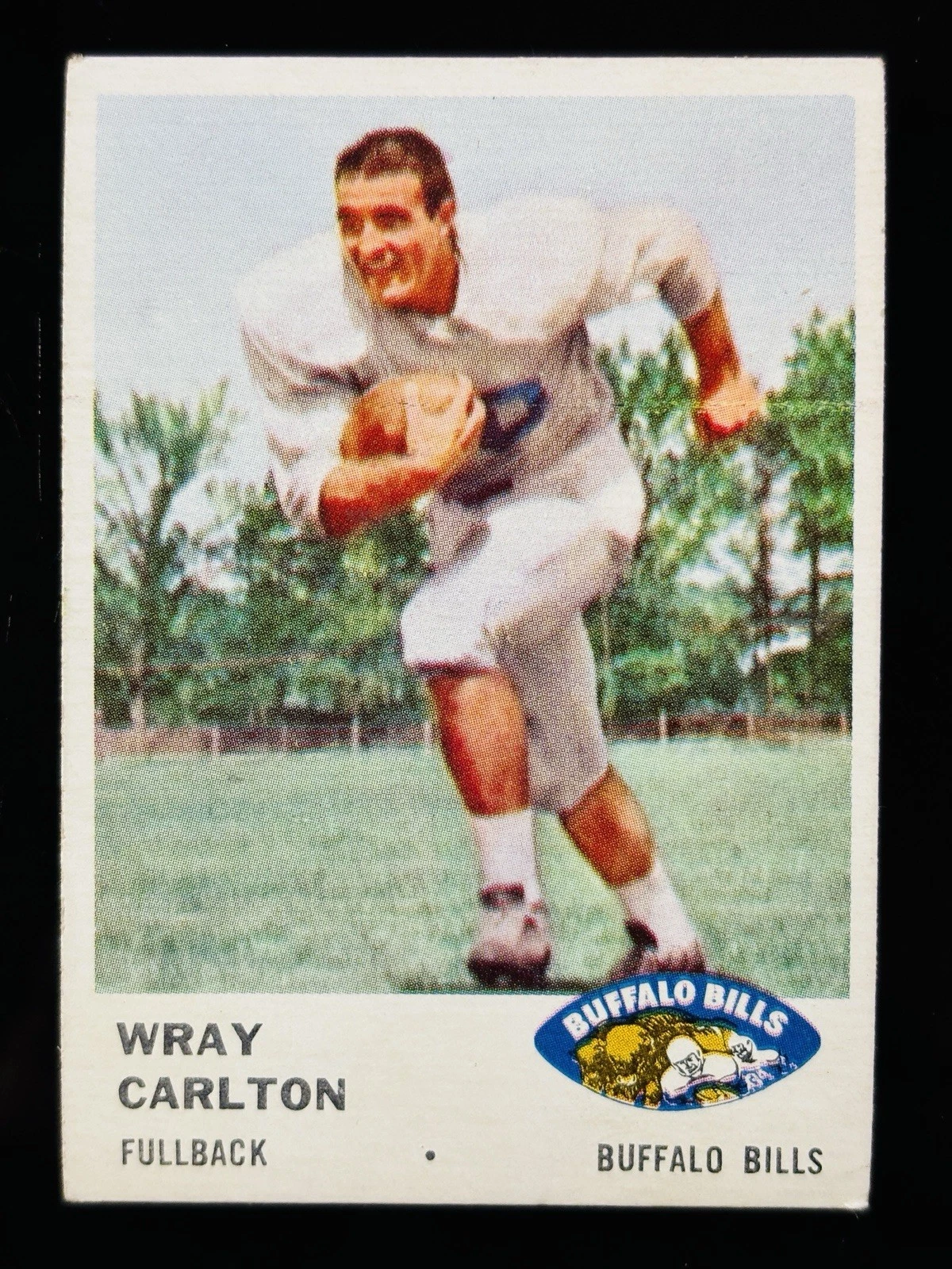 1961 Fleer Vintage #134 Wray Carlton Buffalo Bills Football Card
