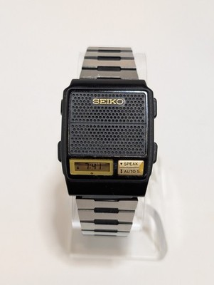 喋る　SEIKO　置時計 Vintage Seiko Talking Digital Speaker Watch A966-4010 | eBay