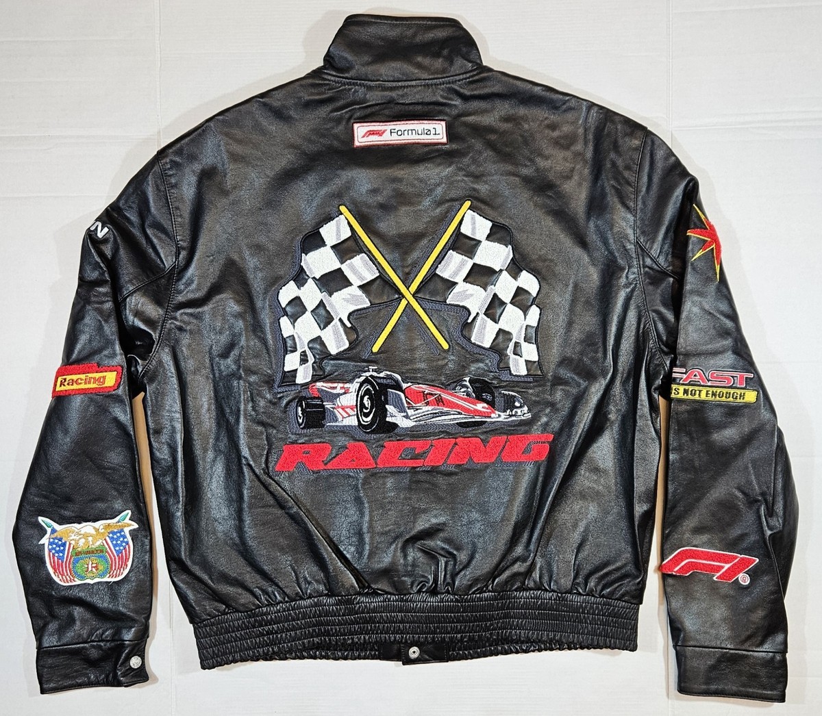 ☆超希少☆ JEFF HAMILTON(ジェフハミルトン) ライダース XL Jeff Hamilton x Formula 1 x PacSun Full Leather Racing Jacket “XL
