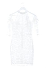 SHEIN Abito con frange Donna Abito Taglia IT 40 bianco elegante