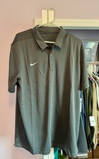 Nike Dri-fit Men  s Gray XL Short Sleeve Polo Shirt. CI14470-060 . NWT