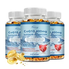 CoQ10 400mg - PQQ, Antioxidant, Mitochondria Biogenesis & Cellular Energ, Heart 