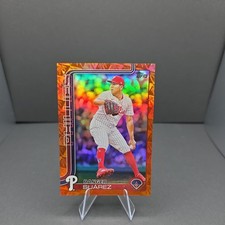 2025 Topps Series 1 - Ranger Suarez #56 Spring Training Orange /25