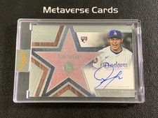 2025 Topps Five Star Baseball Stars&Stitches Roki Sasaki Auto RC Rookie 24/25