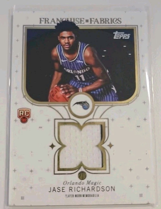 2025-26 Topps Flagship Jase Richardson Franchise Fabrics #FF-JR Rookie Card RC