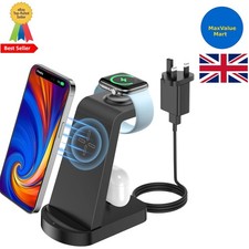 Wireless Charger 3 in 1 Kabellose Ladestation für iPhone 15/14/13/12/11 und