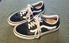 Vans Old Skool Black And White Skate Shoes Size 4.5