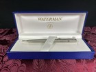 Waterman Paris  Silver  Ballpoint Pen Etched Alcatel-Lucent Logo MINT