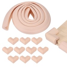 6.5 ft x 2.76 Inch Edge Corner Protector with 10 Corners, Cherry Blossom Pink