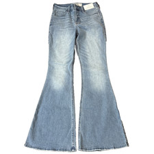NWT - 59.95 Hollister High Rise Flare Jeans w26 short - 2 short - BRAND NEW