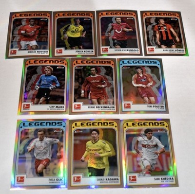 2022-23 Topps Finest Bundesliga Finest Legends complete set 1-10