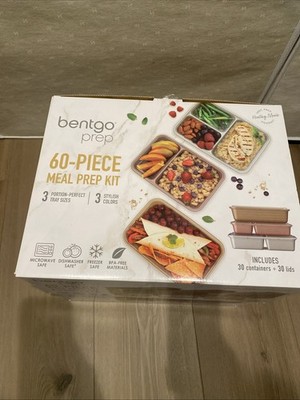 Bentgo  Prep 40-Piece Meal Kit-1 &2 Compartment Containers with Custom Fit