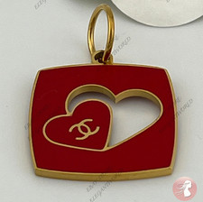 CHANEL 2026 Valentine Charms Red GWP Limited H. 1.5" x W. 1"