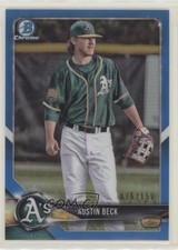2018 Bowman Chrome Prospects Blue Refractor 26/150 Austin Beck #BCP6 s3g