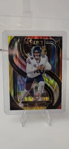 Panini Select - Premier Level Caleb Williams #114 Red & Yellow Shock Prizm (RC)