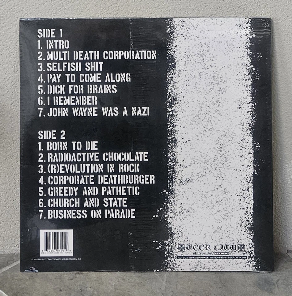 M.D.C. (Millions Of Dead Cops) Live at CBGB's 1983 Vinyl LP NEW (Minor Threat) - Image 2 of 2