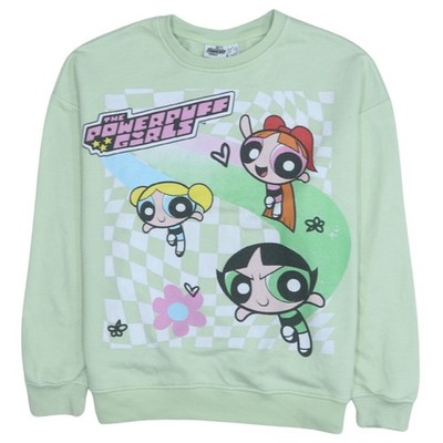 Primark Damen grün Powerpuff Mädchen Pullover Sweatshirt Gr. S