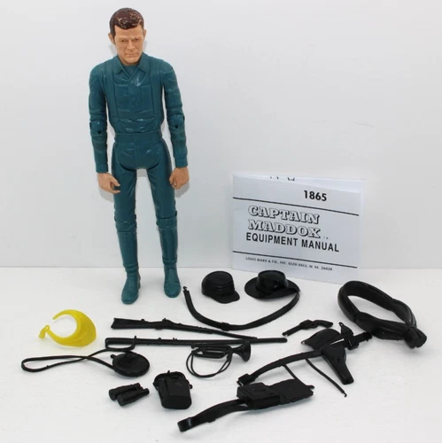 Marx Johnny West Series #1865 Capt Maddox Action Figure w Accessories FAF 105