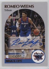 2021-22 Panini Chronicles Draft Picks Hoops Retro Bronze Romeo Weems Auto 12z3