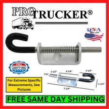 Aluminum Spring Loaded Barrel Bolt Latch Lock for Utility Trailer RV Camper Loop