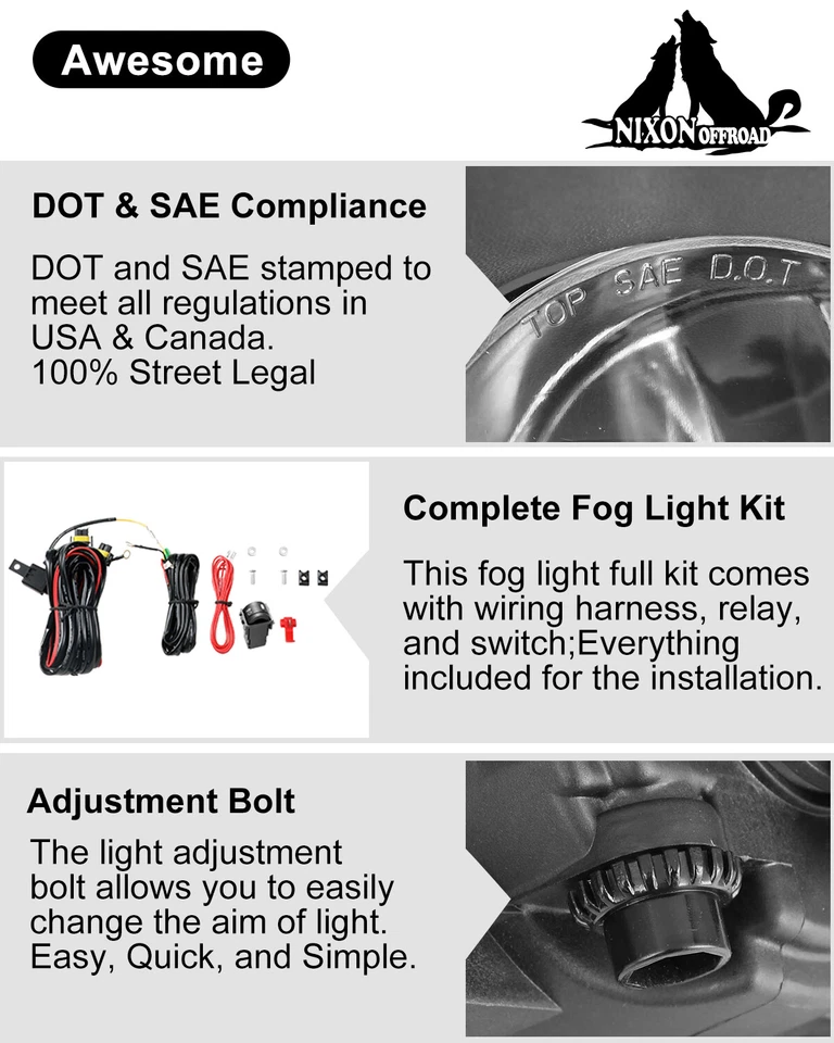 Luces antiniebla para Subaru Forester 2014 2015 2016 luces de parachoques de conducción con kits de cableado Foto 2 de 4