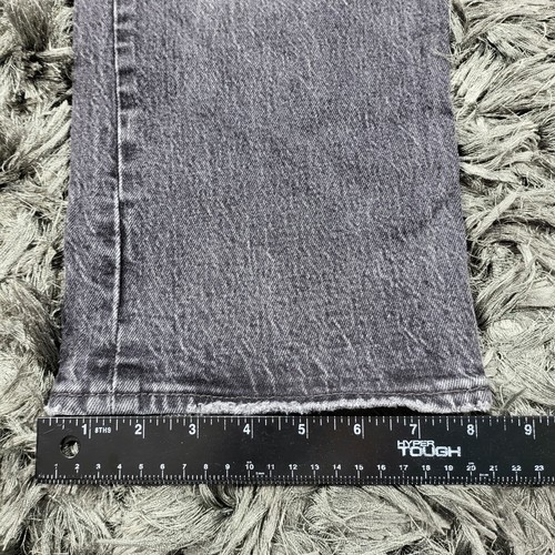 Jeans Levi's Premium Ribcage dritto alla caviglia donna 28 nero antracite Big E denim - Foto 10 di 22