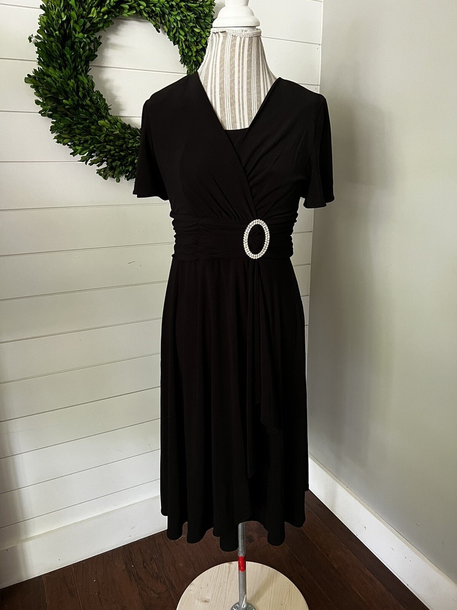 short sleeve faux wrap dress West K Monica Short Sleeve Faux-Wrap Dress - Green