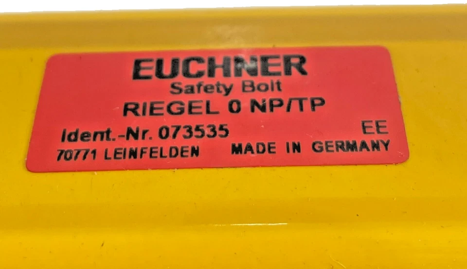 NEW EUCHNER 073535 SAFETY BOLT LOCK RIEGEL 0 NP/TP - Image 2 of 4