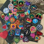 Love Peace Heart Cute Boho Gypsy Positive Vibes Iron on Embroidered Patch