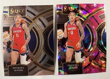 Shakira Austin 2024 WNBA Panini Prizm Premier #139 Base & Pink Ice Lot