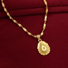 Gold Plated Pendant 22K Indian Women Traditional Ethnic Chain Pendant Jewellery