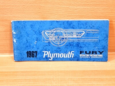 1967 PLYMOUTH SPORT FURY - BEDIENUNGSANLEITUNG HANDBUCH - ORIGINAL - VINTAGE -