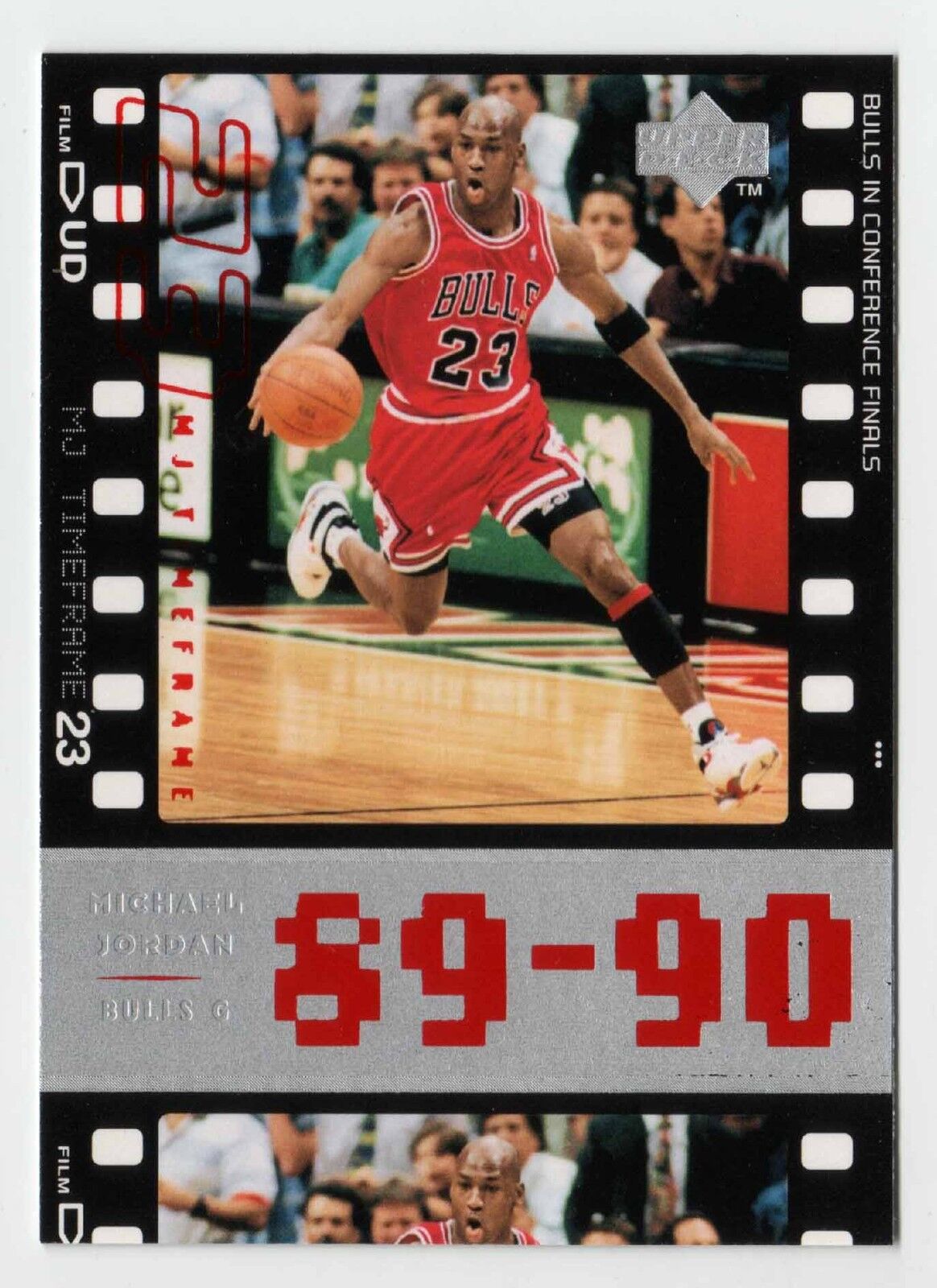 Michael Jordan 1998 Upper Deck Timeframe23 89-90 Bulls in conference final  card